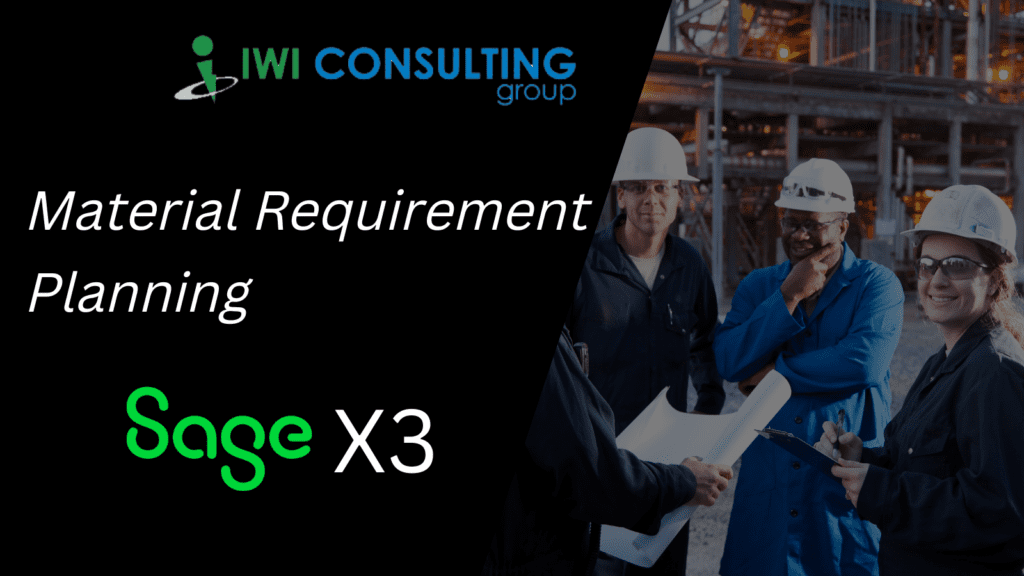 Material Requirement Planning