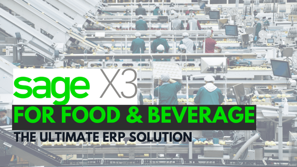 sage x3 for food & beverage